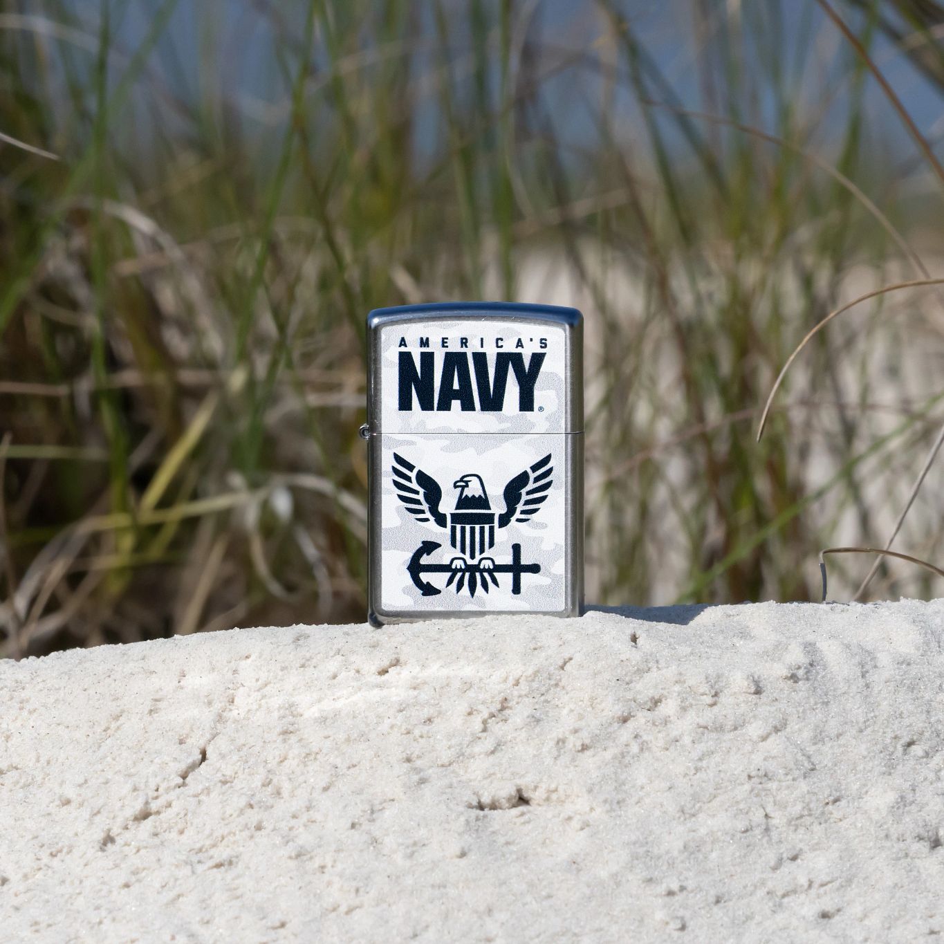 Alternative view of United States Navy Camo Logo Design