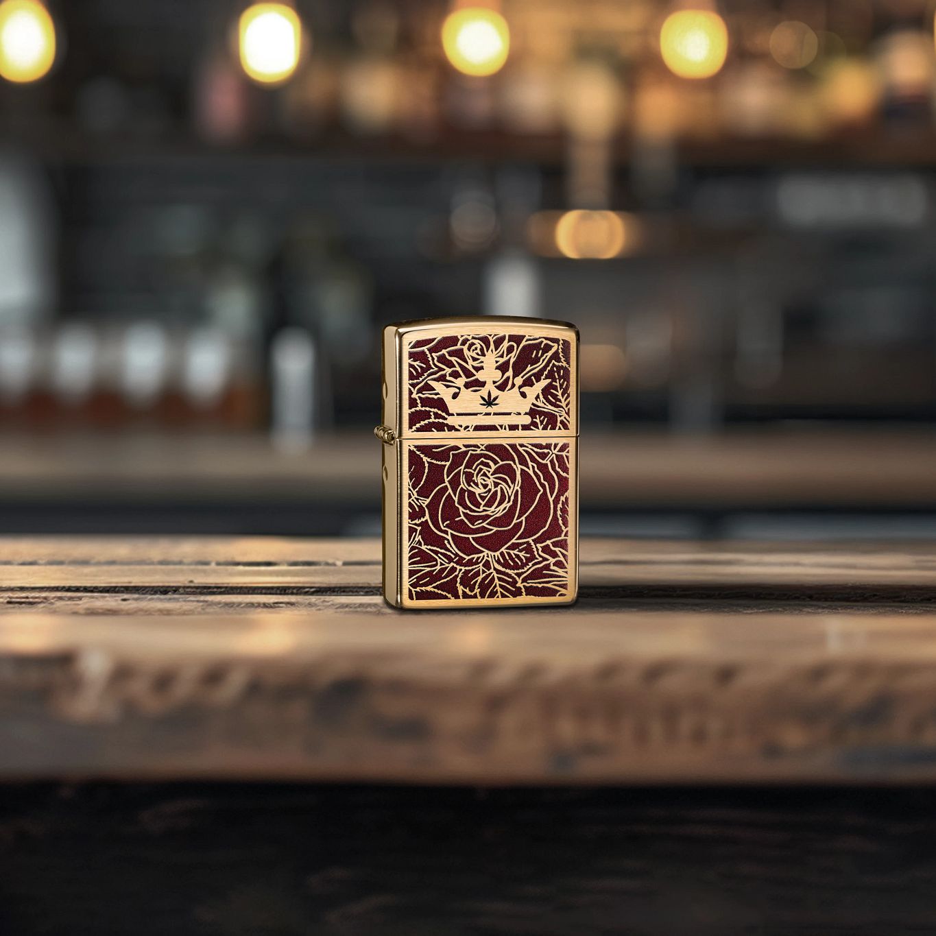 Alternative view of Queen of Bud Passionate Rose and Crown Design