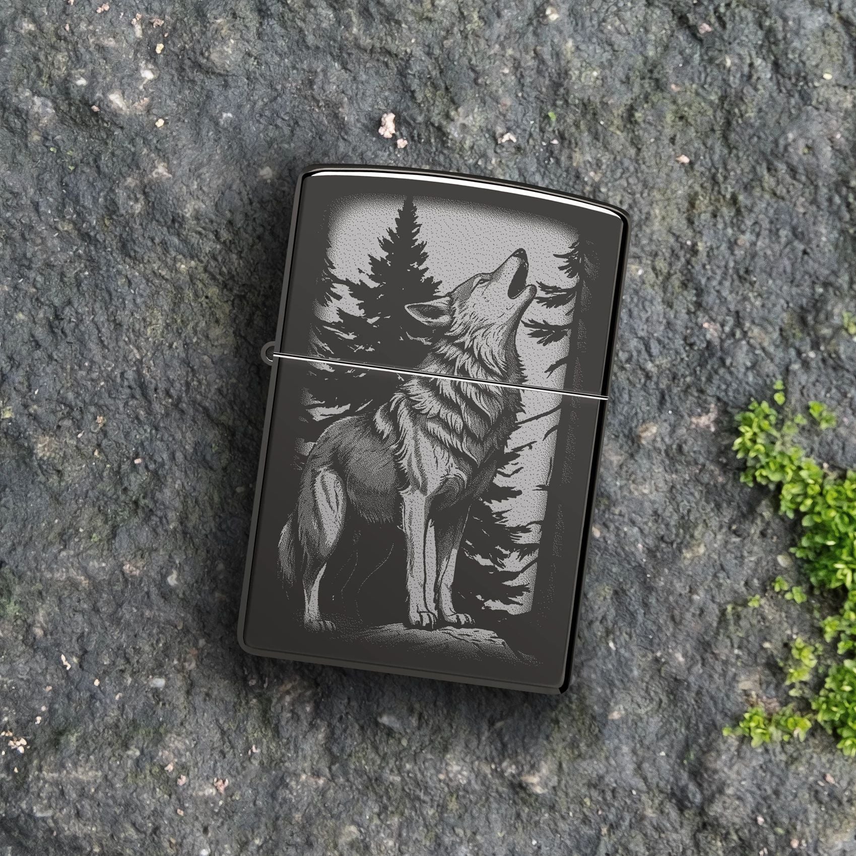 Alternative view of Howling Wolf Design
