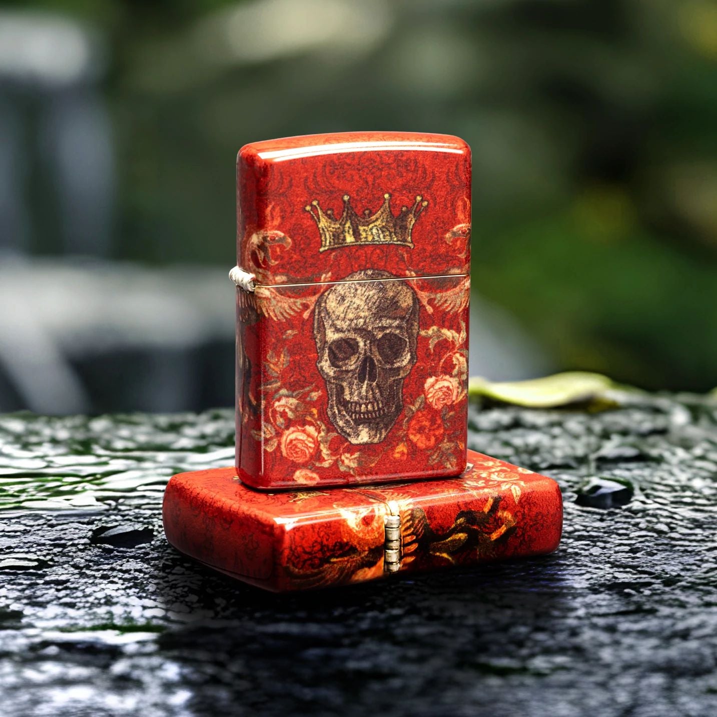 Alternative view of Skull Heraldry Design