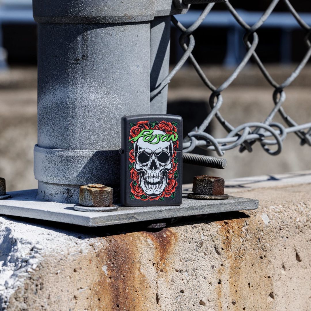 Alternative view of Poison Skull and Roses Design