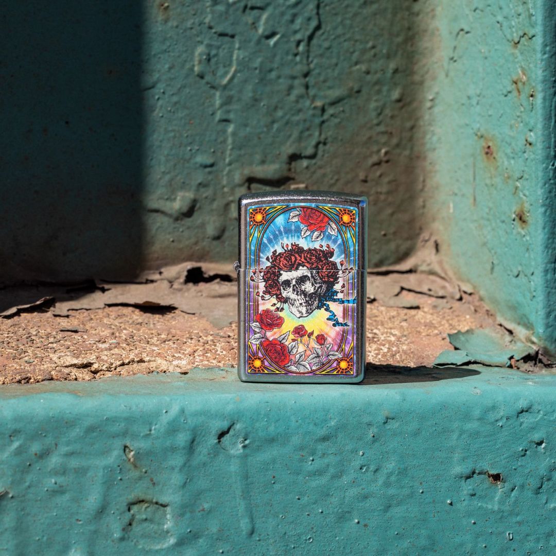 Alternative view of Grateful Dead Skull and Roses Design