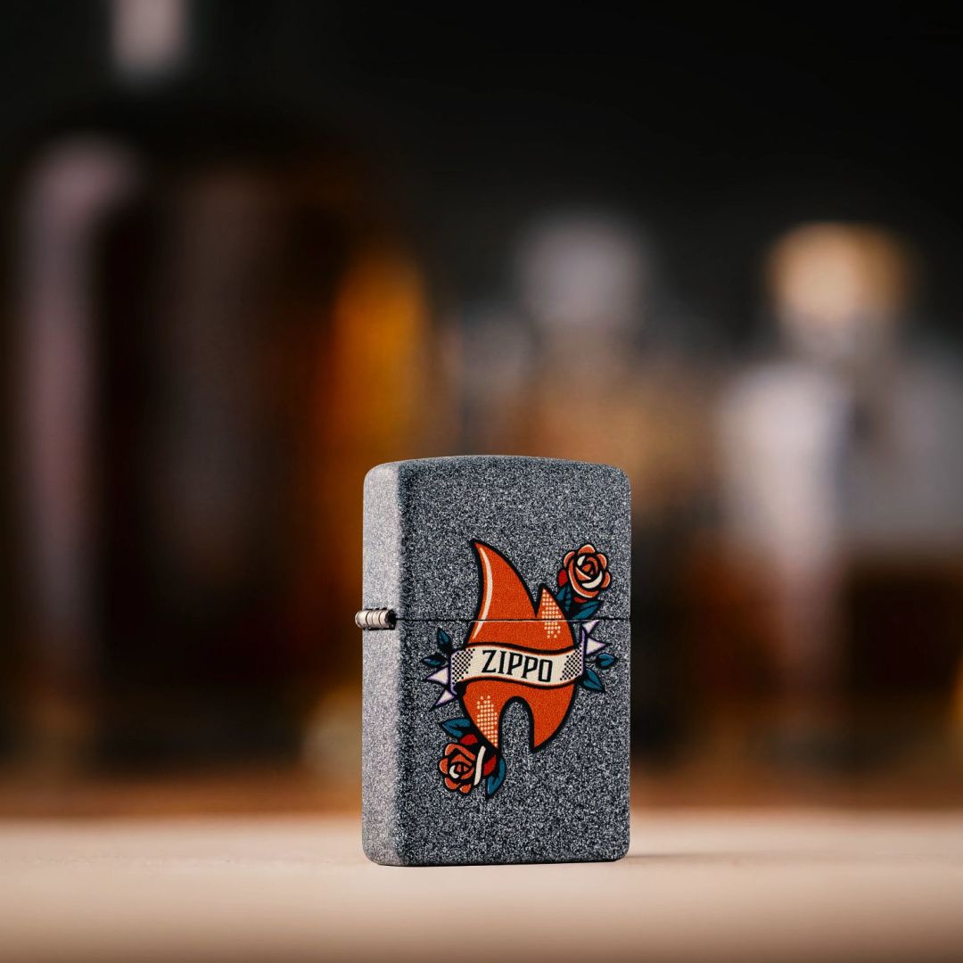 Alternative view of Zippo Flame Tattoo Design