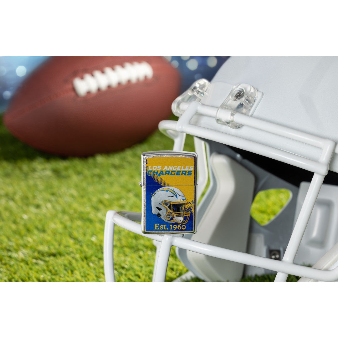 Alternative view of NFL Los Angeles Chargers Helmet Design