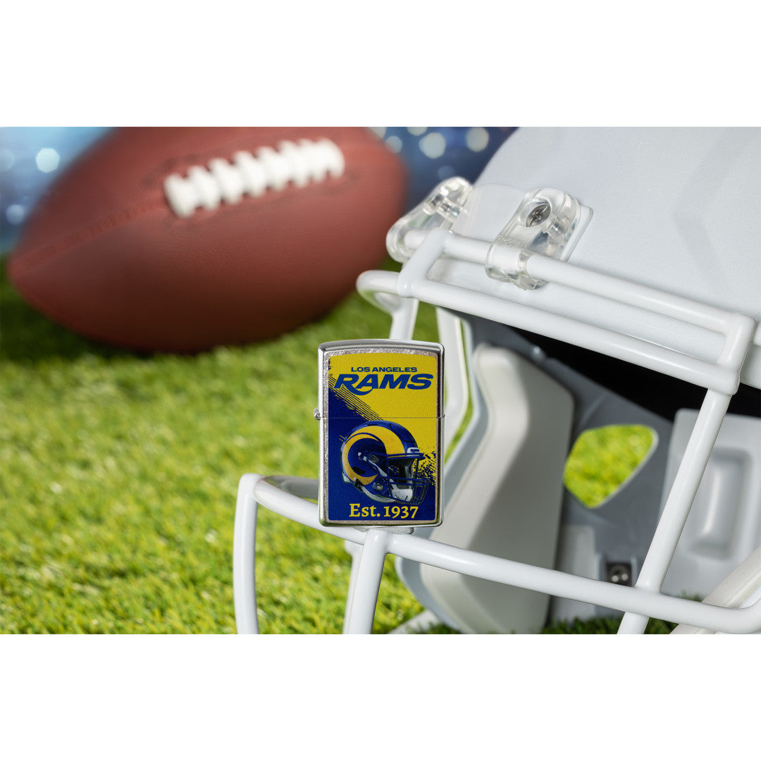 Alternative view of NFL Los Angeles Rams Helmet Design
