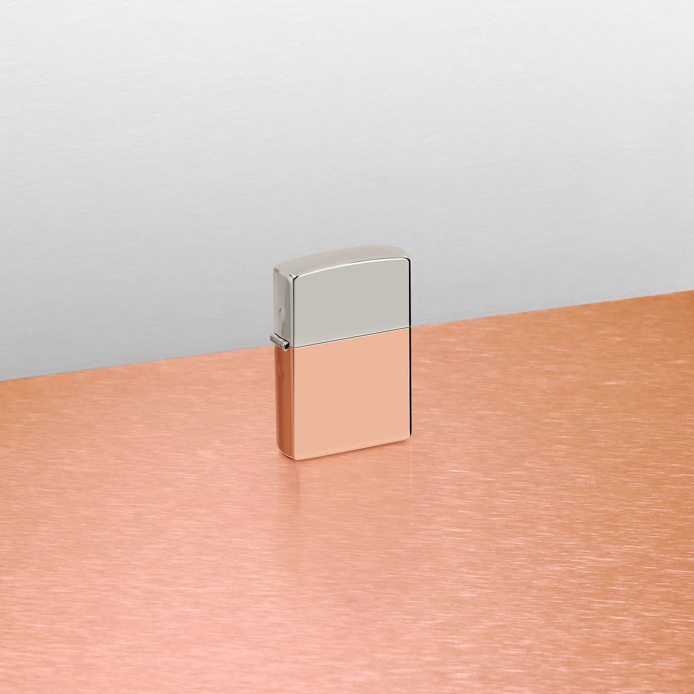 Alternative view of Bimetal Case Lighter - Sterling Silver Lid