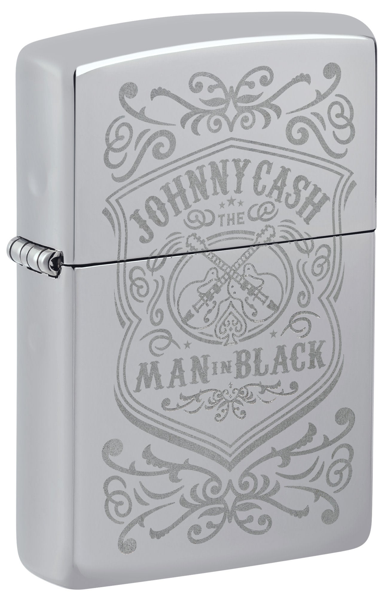 Johnny Cash Man in Black Crest Design