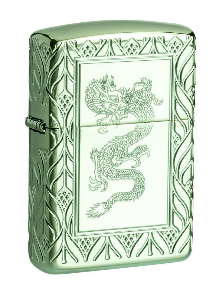 Armor High Polish Green Elegant Dragon