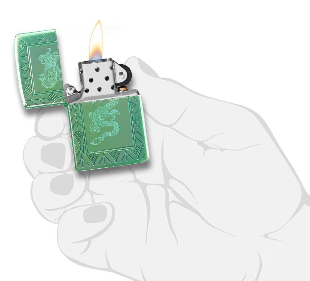 Armor High Polish Green Elegant Dragon - Image 4