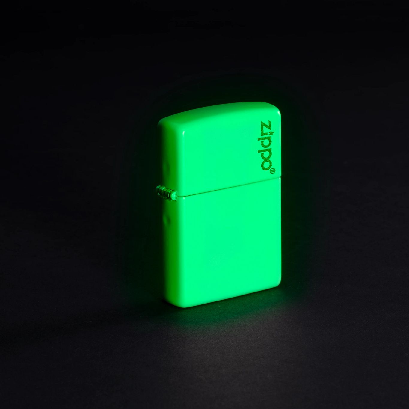 Alternative view of Classic Glow In The Dark Zippo Logo