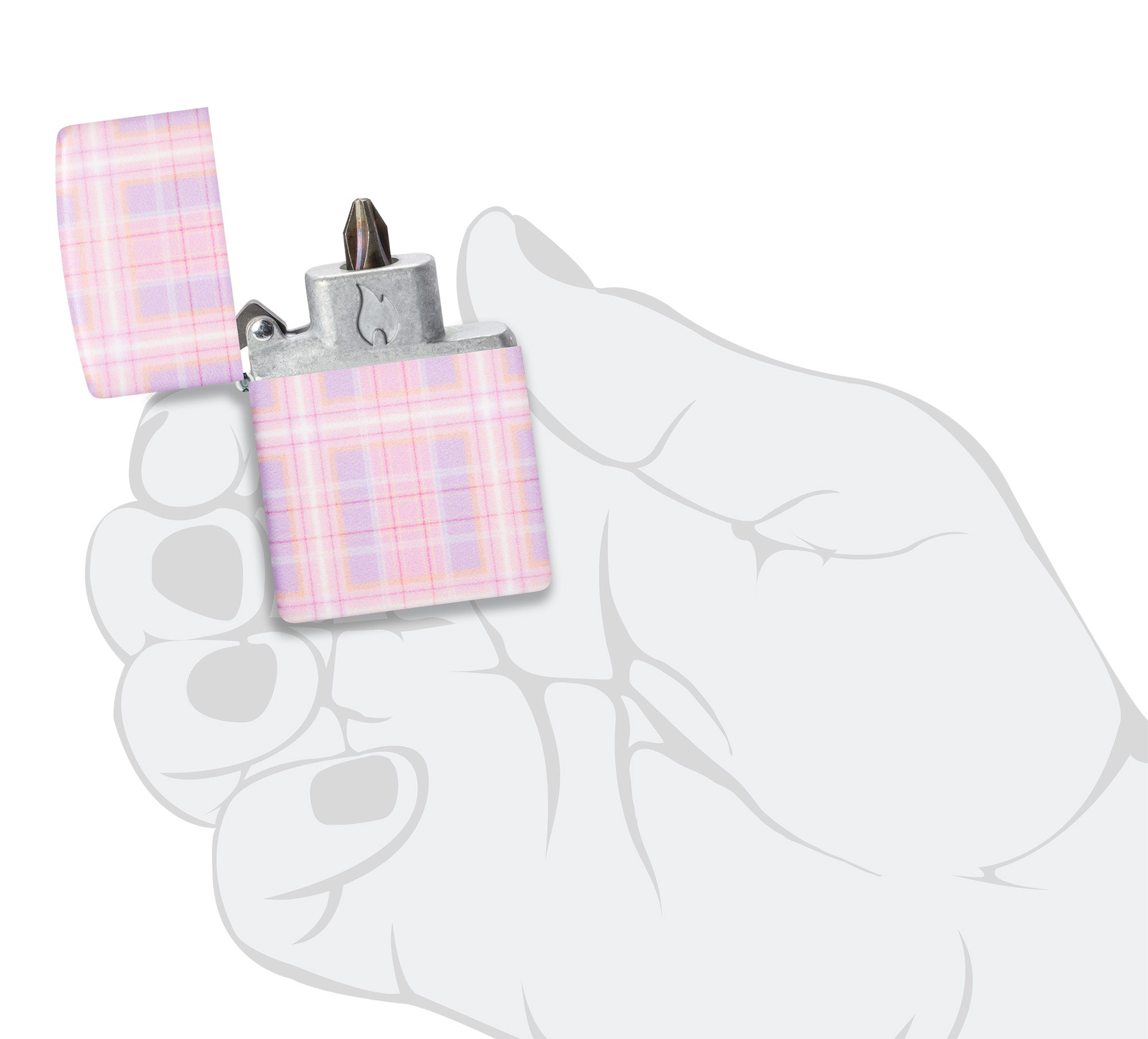 Bit Safe Screwdriver with Plaid Design - Image 4