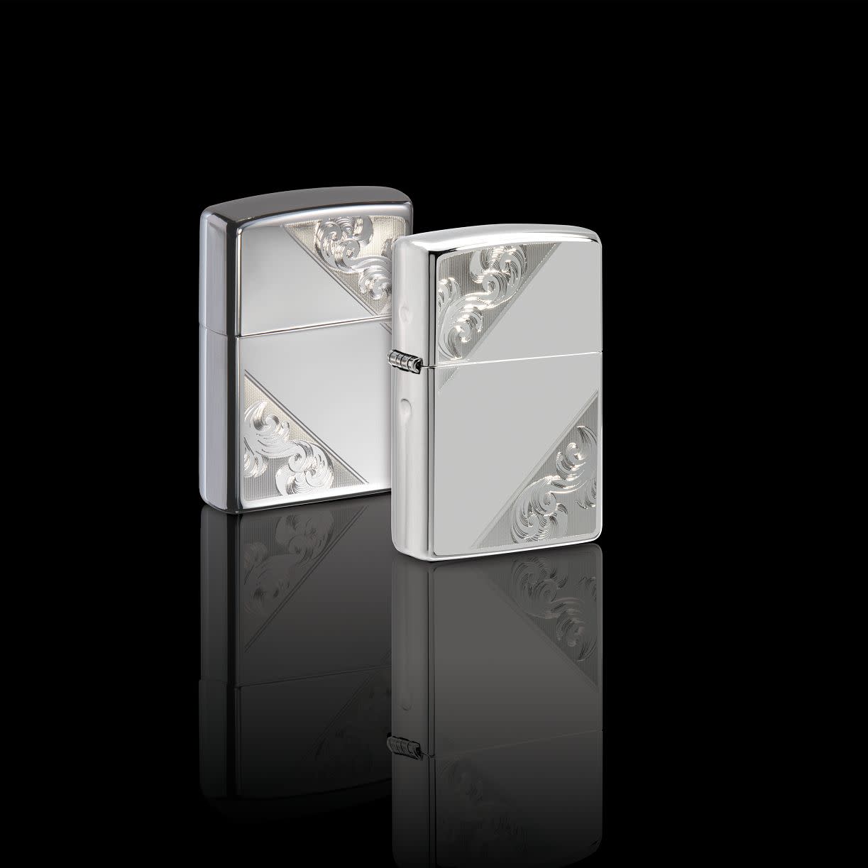Alternative view of Sterling Silver Diagonal Filigree Design