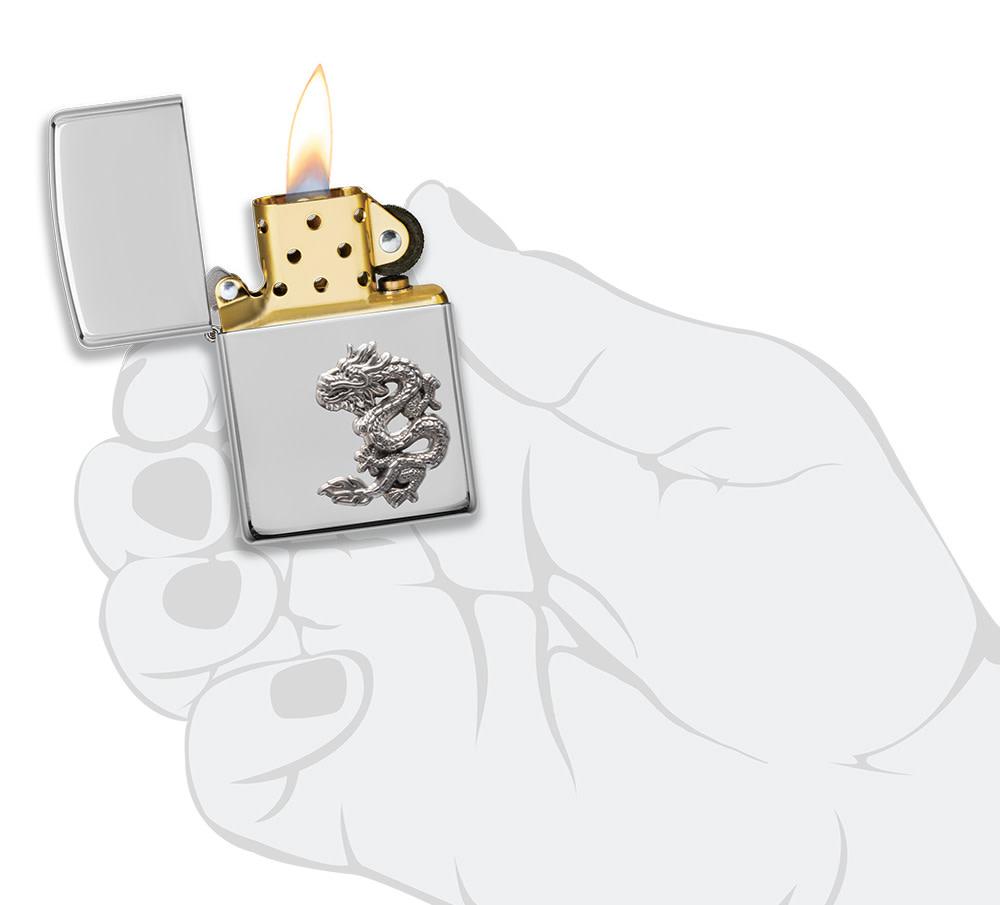 Chinese Dragon Sterling Silver Emblem - Image 4