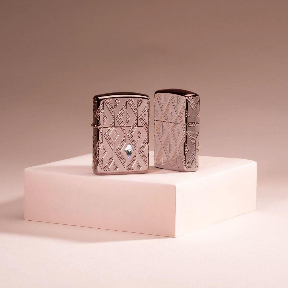 Alternative view of Armor Geometric Diamond Pattern Design