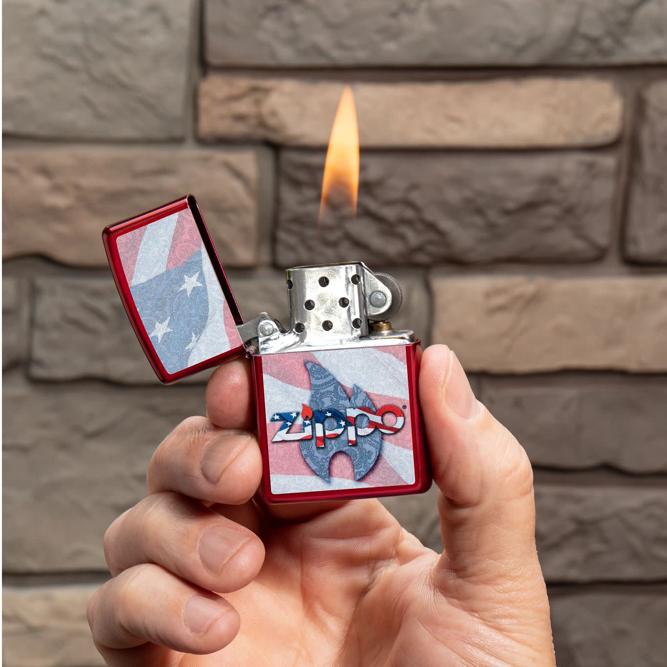 Alternative view of Zippo Flag Design
