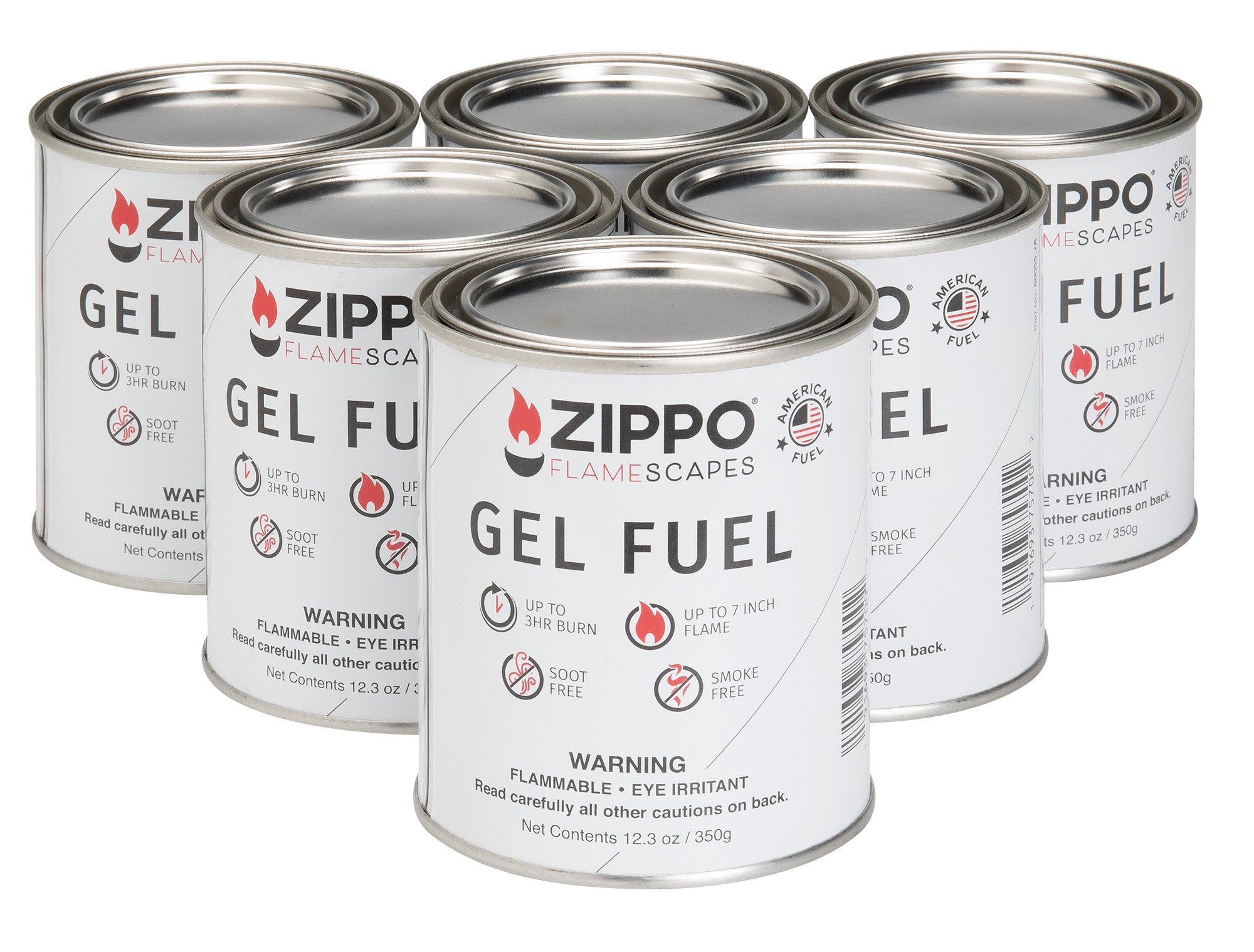 Zippo FlameScapes Gel Fuel 350g (6 pack, XL)